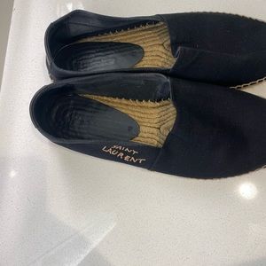 YSL espadrilles. Rare. Black. Canvas.